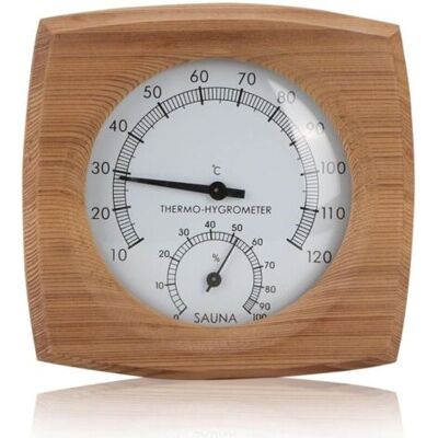 ABYSSE Thermomètre De Sauna Hygromètre En Bois, Thermometre Hygrometre De Sauna Pour Interieur, Thermomètres De Saunas,saunas Thermomètres Numérique Pour Saunass, 10 °c À 120 °c, 13x13.5cm - Publicité ABYSSE Thermomètre De Sauna Hygromètre En Bois, Thermometre Hygrometre De Sauna Pour Interieur, Thermomètres De Saunas,saunas Thermomètres Numérique Pour Saunass, 10 °c À 120 °c, 13x13.5cm - Publicité