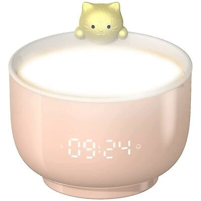 Vision Tigrezy Réveil Pour Enfants Pour Filles, Réveil Chat Mignon Avec Réveil Tactile, Veilleuse Led, Fonction Snooze, Chargement Usb, Réveil Personnalisé (rose) - Publicité Vision Tigrezy Réveil Pour Enfants Pour Filles, Réveil Chat Mignon Avec Réveil Tactile, Veilleuse Led, Fonction Snooze, Chargement Usb, Réveil Personnalisé (rose) - Publicité