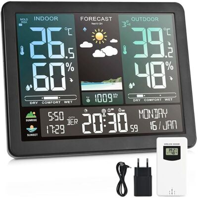 OEM Station Météo. Horloge Électronique Professionnelle Multifonction. Température. Humidité. Barométrie. Prurit. Phase - Publicité OEM Station Météo. Horloge Électronique Professionnelle Multifonction. Température. Humidité. Barométrie. Prurit. Phase - Publicité