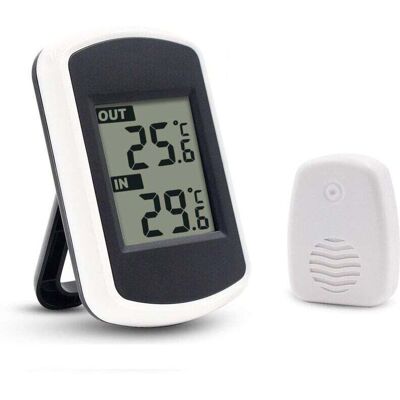 BRAST Thermomètre Numérique Sans Fil Lcd Pour Intérieur Ou Extérieur, Mini Capteur De Température Ambiante. Testeur Météo Précis Pour La Maison, Chambre, Bureau. Design Blanc Et Compact. Publicité BRAST Thermomètre Numérique Sans Fil Lcd Pour Intérieur Ou Extérieur, Mini Capteur De Température Ambiante. Testeur Météo Précis Pour La Maison, Chambre, Bureau. Design Blanc Et Compact. Publicité