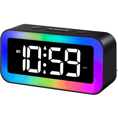Melissa Réveil Numérique Pour Enfant Lumineux - Veilleuse 7 Couleurs - Horloge Digitale Led - 2 Modes Alarme, Luminosité Réglable, Snooze, Commande Vocale, 12/24h, Port Usb - Publicité Melissa Réveil Numérique Pour Enfant Lumineux - Veilleuse 7 Couleurs - Horloge Digitale Led - 2 Modes Alarme, Luminosité Réglable, Snooze, Commande Vocale, 12/24h, Port Usb - Publicité