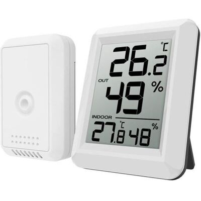 Cellfast Station Météo - Oria - Modèle Sans Fil - Thermomètre - Hygromètre - Capteur Extérieur - Publicité Cellfast Station Météo - Oria - Modèle Sans Fil - Thermomètre - Hygromètre - Capteur Extérieur - Publicité