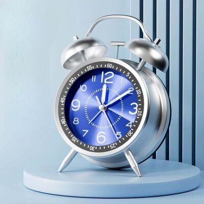 ACKERMAN Réveil Analogique Rétro – Double Sonnerie, Silencieux – Vintage – Rechargeable – Mouvement À Quartz Robuste – Avec Veilleuse – Pour Enfants – Pour Un Sommeil Profond – Bleu - Publicité ACKERMAN Réveil Analogique Rétro – Double Sonnerie, Silencieux – Vintage – Rechargeable – Mouvement À Quartz Robuste – Avec Veilleuse – Pour Enfants – Pour Un Sommeil Profond – Bleu - Publicité