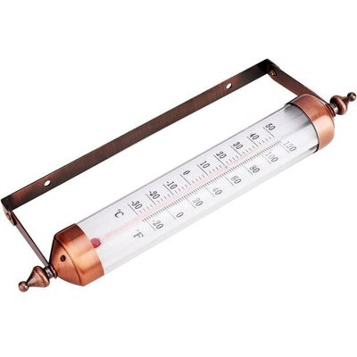 Cellfast Thermomètre Mural, 10" Thermomètre Intérieur Et Extérieur Décoratif - Grands Thermomètres Extérieurs, Aucune Pile Label - Publicité Cellfast Thermomètre Mural, 10" Thermomètre Intérieur Et Extérieur Décoratif - Grands Thermomètres Extérieurs, Aucune Pile Label - Publicité
