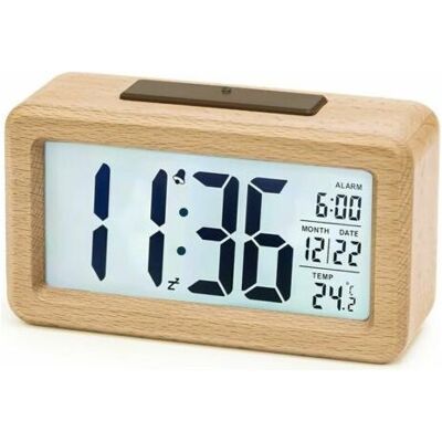 Vision Tigrezy Réveil Numérique En Bois, Réveil Led Horloge Digitale Sans Tic-tac Avec Affichage Date, Température, Fonction Snooze, Horloge Numérique Alimenté Par Batterie, 3 Piles Aaa Nécessaires - Publicité Vision Tigrezy Réveil Numérique En Bois, Réveil Led Horloge Digitale Sans Tic-tac Avec Affichage Date, Température, Fonction Snooze, Horloge Numérique Alimenté Par Batterie, 3 Piles Aaa Nécessaires - Publicité