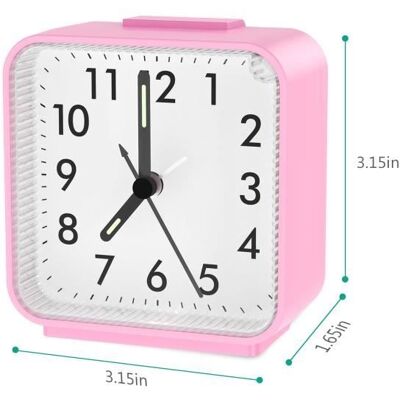 Cellfast Réveil Matin, Réveils Analogiques À Quartz Numérique 3d, Petite Réveil Silencieux Sans Tic-tac, Veilleuse Et Snooze - Rose - Publicité Cellfast Réveil Matin, Réveils Analogiques À Quartz Numérique 3d, Petite Réveil Silencieux Sans Tic-tac, Veilleuse Et Snooze - Rose - Publicité