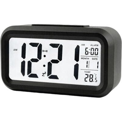 PELTOR Réveil Intelligent, Noir Dimensions : 13,6 × 7,6 × 4,6 Cm 1 X Réveil Électronique Horloge De Bureau Avec Grand Affichage Numérique - Publicité PELTOR Réveil Intelligent, Noir Dimensions : 13,6 × 7,6 × 4,6 Cm 1 X Réveil Électronique Horloge De Bureau Avec Grand Affichage Numérique - Publicité