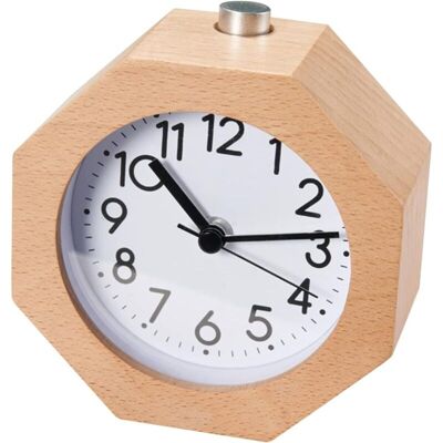 MOXIE Réveil Analogique En Bois - Sans Tic-tac - Avec Fonction Snooze - Cadran Lumineux - Réveil De Voyage Silencieux - Fonction Snooze - Pour La Maison, La Chambre À Coucher, Le Bureau - Publicité MOXIE Réveil Analogique En Bois - Sans Tic-tac - Avec Fonction Snooze - Cadran Lumineux - Réveil De Voyage Silencieux - Fonction Snooze - Pour La Maison, La Chambre À Coucher, Le Bureau - Publicité