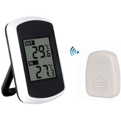 BRAST Thermomètre Numérique Sans Fil Lcd Pour Intérieur Ou Extérieur, Mini Capteur De Température Ambiante, Testeur Météo Précis Pour Maison, Chambre, Bureau. Design Blanc. Publicité BRAST Thermomètre Numérique Sans Fil Lcd Pour Intérieur Ou Extérieur, Mini Capteur De Température Ambiante, Testeur Météo Précis Pour Maison, Chambre, Bureau. Design Blanc. Publicité