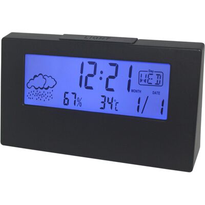 OEM Horloge Météo Lcd (température Et Humidité), Réveil, Fonction Snooze, Noir (yd001) - Publicité OEM Horloge Météo Lcd (température Et Humidité), Réveil, Fonction Snooze, Noir (yd001) - Publicité
