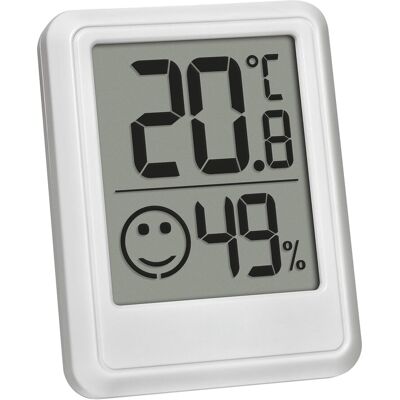 OEM Tfa Dostmann Petit Hygromètre Numérique D'Intérieur, 30.5060.02, Thermomètre D'Ambiance, Humidimètre, Mesure L'Humidité Et La Température, Pour Contrôler Le Climat Ambiant, Pile Incluse, Blanc - Publicité OEM Tfa Dostmann Petit Hygromètre Numérique D'Intérieur, 30.5060.02, Thermomètre D'Ambiance, Humidimètre, Mesure L'Humidité Et La Température, Pour Contrôler Le Climat Ambiant, Pile Incluse, Blanc - Publicité