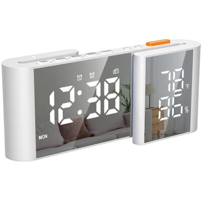 Melissa Réveil Radio Digital - Idéal Pour La Chambre - Écran Led Large Et Lisible, Luminosité Ajustable, Radio Fm, Port De Charge Usb, Snooze Et Affichage De La Température - Publicité Melissa Réveil Radio Digital - Idéal Pour La Chambre - Écran Led Large Et Lisible, Luminosité Ajustable, Radio Fm, Port De Charge Usb, Snooze Et Affichage De La Température - Publicité