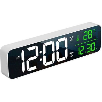 OEM Réveil Numérique, Horloge Murale Réveil Matin Led Digital Miroir Grand Ecran Avec Température Date, Une Pièce-crezuo - Publicité OEM Réveil Numérique, Horloge Murale Réveil Matin Led Digital Miroir Grand Ecran Avec Température Date, Une Pièce-crezuo - Publicité