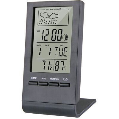 Scotch Station Météo Sans Fil, Thermomètre Hygromètre Baromètre Intérieur Extérieur, Horloge Numérique Réveil Avec Capteur Extérieur Affichage Heure Date Jour Phase De Lune(noir) - Publicité Scotch Station Météo Sans Fil, Thermomètre Hygromètre Baromètre Intérieur Extérieur, Horloge Numérique Réveil Avec Capteur Extérieur Affichage Heure Date Jour Phase De Lune(noir) - Publicité