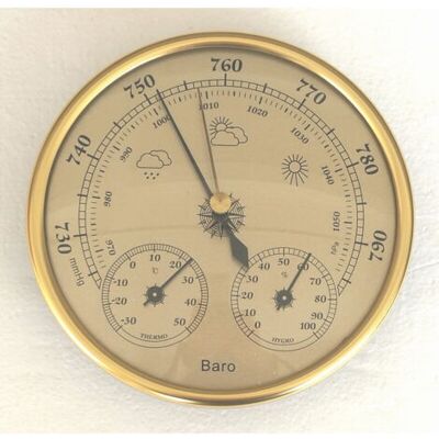 SCORPIO Baromètre, Station Météo Avec Baromètre Et Thermomètre Hygromètre, Station Météo Analogique Murale 3 En 1 Pour Intérieur Et Extérieur - Publicité SCORPIO Baromètre, Station Météo Avec Baromètre Et Thermomètre Hygromètre, Station Météo Analogique Murale 3 En 1 Pour Intérieur Et Extérieur - Publicité