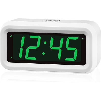 SANS MARQUE Réveil Numérique Alimenté Par Piles Uniquement, Luminosité Led Réglable, 12 Heures/24 Heures, Sans Fil, Petite Horloge Led Pour Chambre À Coucher, Bureau, Voyage - Publicité SANS MARQUE Réveil Numérique Alimenté Par Piles Uniquement, Luminosité Led Réglable, 12 Heures/24 Heures, Sans Fil, Petite Horloge Led Pour Chambre À Coucher, Bureau, Voyage - Publicité