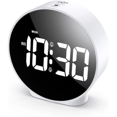 ABYSSE Réveil Numérique, Écran Led Hd, Horloge De Table Simple, Horloge De Bureau Électronique, Double Alarme, 12/24 Heures, 4 Niveaux De Luminosité Réglables Pour Chambre, Bureau, Table - Publicité ABYSSE Réveil Numérique, Écran Led Hd, Horloge De Table Simple, Horloge De Bureau Électronique, Double Alarme, 12/24 Heures, 4 Niveaux De Luminosité Réglables Pour Chambre, Bureau, Table - Publicité
