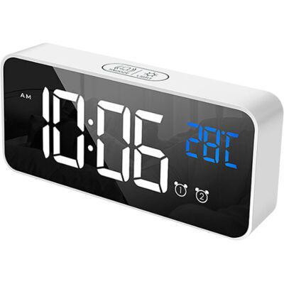 Melissa Réveil Électronique Avec Port Usb - 2 Alarmes Programmables, Snooze, Affichage 12/24h Réglable - Pour Chambre - Publicité Melissa Réveil Électronique Avec Port Usb - 2 Alarmes Programmables, Snooze, Affichage 12/24h Réglable - Pour Chambre - Publicité