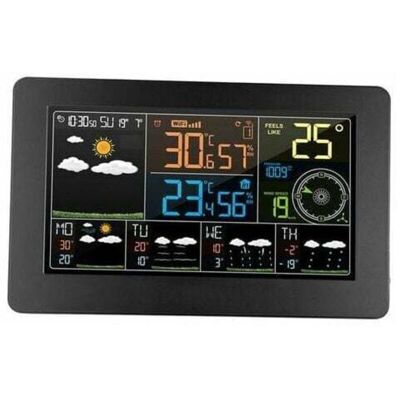 OEM Station Météo Wifi Multifonction - Couleur - App - Contrôle Intelligent - Moniteur Météo - Température Extérieure - Humidité Intérieure - Pression Atmosphérique Numérique - Fonction Horloge De Vitess - Publicité OEM Station Météo Wifi Multifonction - Couleur - App - Contrôle Intelligent - Moniteur Météo - Température Extérieure - Humidité Intérieure - Pression Atmosphérique Numérique - Fonction Horloge De Vitess - Publicité