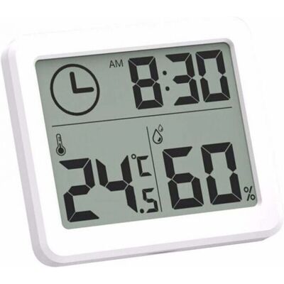 OEM Numérique Intérieur Thermomètre D'Hygromètre, Station Météo Réveil Lcd C/f Commutable Compteur D'Humidité De La Température Support Mural Et Support De Table - Publicité OEM Numérique Intérieur Thermomètre D'Hygromètre, Station Météo Réveil Lcd C/f Commutable Compteur D'Humidité De La Température Support Mural Et Support De Table - Publicité
