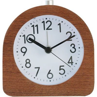 MOXIE Réveil Analogique En Bois - Horloge À Aiguilles Classique Avec Fonctions Heure Alarme Snooze Lumière - Bois Foncé - Publicité MOXIE Réveil Analogique En Bois - Horloge À Aiguilles Classique Avec Fonctions Heure Alarme Snooze Lumière - Bois Foncé - Publicité