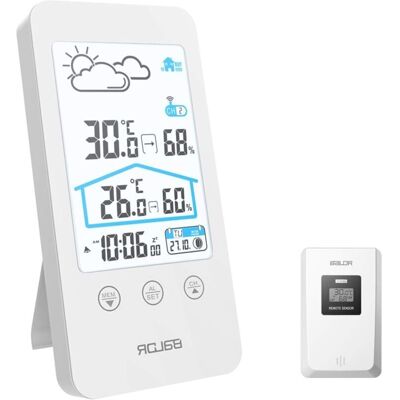 Melissa Station Météo Sans Fil Avec Capteur Extérieur, Thermomètre Et Hygromètre Pour Intérieur Et Extérieur. Écran Lcd Couleur, Calendrier, Prévisions Météo, Commutation ℃/℉, Mémoire Des Températures Et Humi - Publicité Melissa Station Météo Sans Fil Avec Capteur Extérieur, Thermomètre Et Hygromètre Pour Intérieur Et Extérieur. Écran Lcd Couleur, Calendrier, Prévisions Météo, Commutation ℃/℉, Mémoire Des Températures Et Humi - Publicité