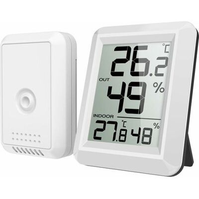 Zanussi Thermomètre Intérieur Et Extérieur, Thermomètre Connecté Avec Capteur Extérieure Sans Fil, Thermomètre Hygrometre Numérique Avec Grand Ecran Lcd, Commutateur ℃/℉, Pour Bureau, Maison, Chambre, L - Publicité Zanussi Thermomètre Intérieur Et Extérieur, Thermomètre Connecté Avec Capteur Extérieure Sans Fil, Thermomètre Hygrometre Numérique Avec Grand Ecran Lcd, Commutateur ℃/℉, Pour Bureau, Maison, Chambre, L - Publicité