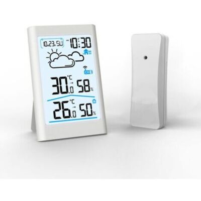 SCORPIO Compteur De Température Et D'Humidité Intérieure Et Extérieure, Station Météo Sans Fil, Grand Écran Lcd, Prévisions Météorologiques, Réveil Électronique - Publicité SCORPIO Compteur De Température Et D'Humidité Intérieure Et Extérieure, Station Météo Sans Fil, Grand Écran Lcd, Prévisions Météorologiques, Réveil Électronique - Publicité