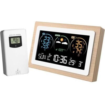SANS MARQUE Station Meteo Interieur Exterieur Sans Fil, Station Météo Sans Fil, Station Meteo Sans Fil Avec Capteur Etérieur - Publicité SANS MARQUE Station Meteo Interieur Exterieur Sans Fil, Station Météo Sans Fil, Station Meteo Sans Fil Avec Capteur Etérieur - Publicité