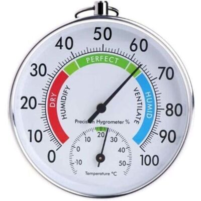SANS MARQUE Intérieur Extérieur Forme Ronde Thermomètre Température Jardin Hygromètre Testeur Com Able Météo Humidité Mètres - Publicité SANS MARQUE Intérieur Extérieur Forme Ronde Thermomètre Température Jardin Hygromètre Testeur Com Able Météo Humidité Mètres - Publicité