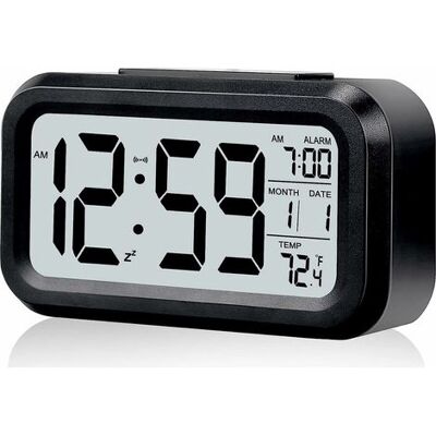 Zanussi Réveil,petit Réveil Numérique,écran Lcd 5,1 "avec Calendrier De Date De Répétition,affichage De L'Alarme De Température,de Chevet Facile À Installer (noir) - Publicité Zanussi Réveil,petit Réveil Numérique,écran Lcd 5,1 "avec Calendrier De Date De Répétition,affichage De L'Alarme De Température,de Chevet Facile À Installer (noir) - Publicité