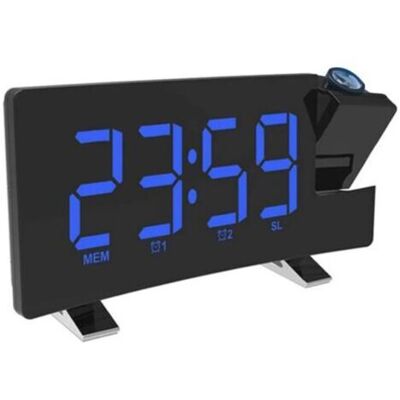BARKBUSTERS Réveil À Projection, Radio-réveil Numérique Avec Chargeur Usb, Variateur De Luminosité 0-100% Sur Toute La Plage, Double Réveil Pour Dormeur Lourd, Répétition, Ensoleillé - Publicité BARKBUSTERS Réveil À Projection, Radio-réveil Numérique Avec Chargeur Usb, Variateur De Luminosité 0-100% Sur Toute La Plage, Double Réveil Pour Dormeur Lourd, Répétition, Ensoleillé - Publicité