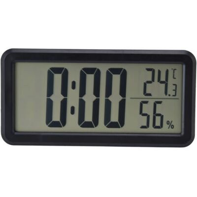 OEM Réveil Numérique Portable Noir, Température Et Humidité, Horloge Électronique Numérique Lcd Murale Pour Dortoir Et Bureau - Publicité OEM Réveil Numérique Portable Noir, Température Et Humidité, Horloge Électronique Numérique Lcd Murale Pour Dortoir Et Bureau - Publicité