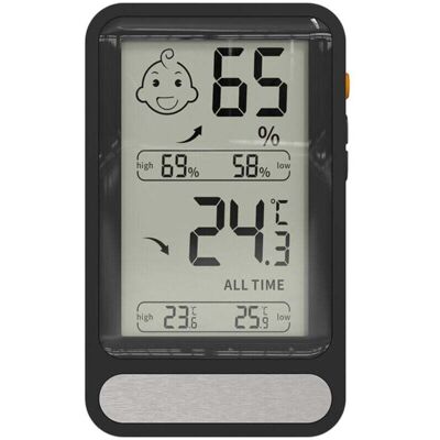BRAST Thermomètre Hygromètre Numérique Intérieur, Jauge D'Humidité Avec Grand Écran Lcd Éclairé, Enregistrement Min/max. Pour Salon, Serre, Et Autres Pièces. Publicité BRAST Thermomètre Hygromètre Numérique Intérieur, Jauge D'Humidité Avec Grand Écran Lcd Éclairé, Enregistrement Min/max. Pour Salon, Serre, Et Autres Pièces. Publicité