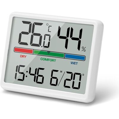 Generic 4.5" Reveil Numerique À Piles Lcd Portable, Mini Horloge Numérique Avec Température Humidité Date Alarme Fonction Snooze, Réveil Digitale - Publicité Generic 4.5" Reveil Numerique À Piles Lcd Portable, Mini Horloge Numérique Avec Température Humidité Date Alarme Fonction Snooze, Réveil Digitale - Publicité