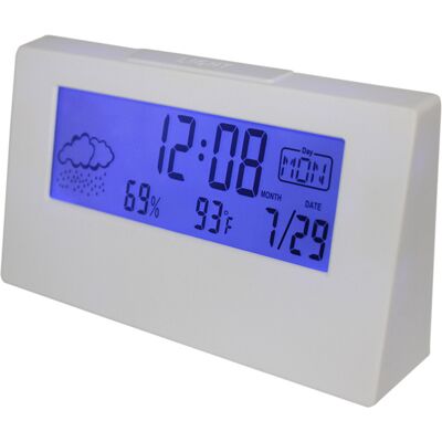 OEM Horloge Météo Lcd, Réveil Avec Affichage De La Température Et De L'Humidité, Fonction Snooze, Horloge De Chevet, Affichage Électronique Yd001 (blanc) - Publicité OEM Horloge Météo Lcd, Réveil Avec Affichage De La Température Et De L'Humidité, Fonction Snooze, Horloge De Chevet, Affichage Électronique Yd001 (blanc) - Publicité