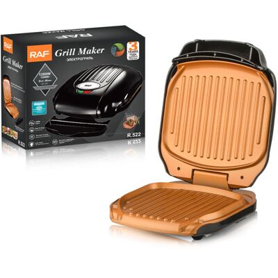 ACQUAVIVASTORE Grill Perfect Électrique Gotham Steel - Grill Électrique Avec Un Bac Récupérateur De Graisse - Noir - Gril Portable Pour Usage Domestique, Poêle À Griller, Gril À Steak - Publicité ACQUAVIVASTORE Grill Perfect Électrique Gotham Steel - Grill Électrique Avec Un Bac Récupérateur De Graisse - Noir - Gril Portable Pour Usage Domestique, Poêle À Griller, Gril À Steak - Publicité