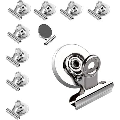 OEM Magnetic Board Magnets, 10 X Strong Metal Magnetic Clips Magnetic Clips For Office, School, Magnetic Board And Fridge (black) - Publicité OEM Magnetic Board Magnets, 10 X Strong Metal Magnetic Clips Magnetic Clips For Office, School, Magnetic Board And Fridge (black) - Publicité