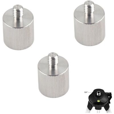 OEM 3 Pièces Adaptateur De Trépied De Niveleur Laser, 5/8 Femelle Vers 1/4 Pour Pied De Micro, Appareil Photo, Adaptateur Fileté Réducteur - Publicité OEM 3 Pièces Adaptateur De Trépied De Niveleur Laser, 5/8 Femelle Vers 1/4 Pour Pied De Micro, Appareil Photo, Adaptateur Fileté Réducteur - Publicité