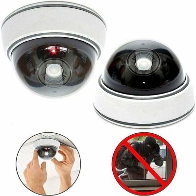 OEM Lot De 2 Caméras Dôme Professionnelles Avec Flash Factice Avec Objectif Et Led Clignotante (blanc)-dou - Publicité OEM Lot De 2 Caméras Dôme Professionnelles Avec Flash Factice Avec Objectif Et Led Clignotante (blanc)-dou - Publicité