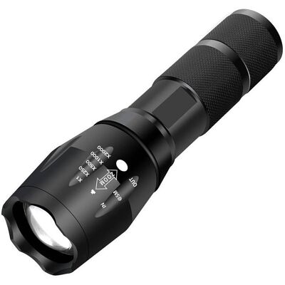OEM Lampe Torche Led Ultra Puissante Xml-t6 Lampe Torche Militaire Utilisable Pour Vélo Ou Randonnées Et 5 Modes Dont Flash Anti-agression,conception Antichoc - Publicité OEM Lampe Torche Led Ultra Puissante Xml-t6 Lampe Torche Militaire Utilisable Pour Vélo Ou Randonnées Et 5 Modes Dont Flash Anti-agression,conception Antichoc - Publicité