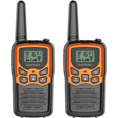 ABYSSE Talkies-walkies, Talkies-walkies Longue Portée Pour Adultes Avec 22 Canaux Frs, Talkie-walkie Familial Avec Lampe De Poche Led Vox Écran Lcd Pour Randonnée Camping Voyage (lot De 2 Orange) - Publicité ABYSSE Talkies-walkies, Talkies-walkies Longue Portée Pour Adultes Avec 22 Canaux Frs, Talkie-walkie Familial Avec Lampe De Poche Led Vox Écran Lcd Pour Randonnée Camping Voyage (lot De 2 Orange) - Publicité