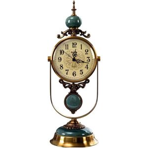 OEM Horloge De Table Européen Style Vintage Luxe Salon Maison Bureau Décoration Table Pendule Ornements - Publicité OEM Horloge De Table Européen Style Vintage Luxe Salon Maison Bureau Décoration Table Pendule Ornements - Publicité