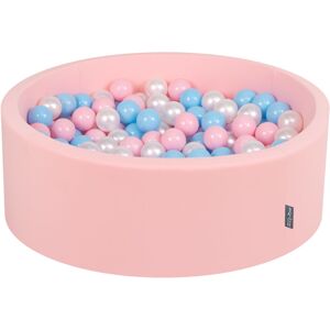 KIDDYMOON 90X30cm/300 Balles ∅ 7Cm Piscine à Balles Pour Bébé Rond Fabriqué En ue, Rose: Baby Blue/Rose Poudre/Perle - rose: baby blue/rose poudre/perle - Publicité