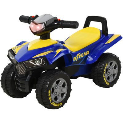 OEM Porteur Enfants Quad 18-36 Mois Dim. 60l X 31l X 42h Cm Effets Lumineux Et Sonore Bleu Jaune - Publicité OEM Porteur Enfants Quad 18-36 Mois Dim. 60l X 31l X 42h Cm Effets Lumineux Et Sonore Bleu Jaune - Publicité