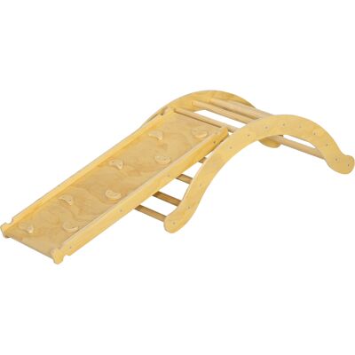 OEM Ensemble De Jeux D'Intérieur Pour Enfants, 4 En 1, Comprenant Un Pont Arqué, Une Balançoire À Bascule, Un Coussin Et Un Toboggan, En Bois. Publicité OEM Ensemble De Jeux D'Intérieur Pour Enfants, 4 En 1, Comprenant Un Pont Arqué, Une Balançoire À Bascule, Un Coussin Et Un Toboggan, En Bois. Publicité