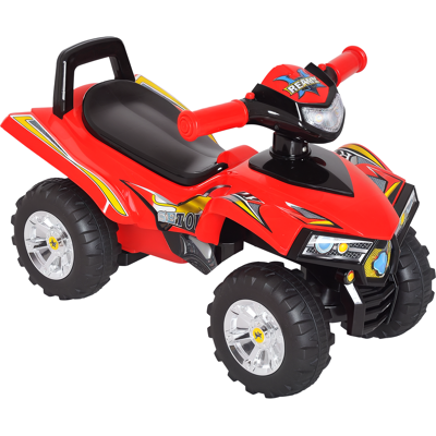 OEM Porteur Enfants Quad 12 36 Mois 60l X 38l X 42h Cm Effets Lumineux Et Sonores Rouge Noir - Publicité OEM Porteur Enfants Quad 12 36 Mois 60l X 38l X 42h Cm Effets Lumineux Et Sonores Rouge Noir - Publicité