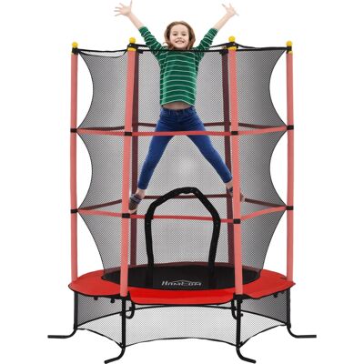 ARRIGONI Trampoline Enfant Ø 1,63 × 1,9h M Filet De Sécurité Porte Zipée Couvre-ressorts 6 Poteaux Rembourrés Inclus Rouge - Publicité ARRIGONI Trampoline Enfant Ø 1,63 × 1,9h M Filet De Sécurité Porte Zipée Couvre-ressorts 6 Poteaux Rembourrés Inclus Rouge - Publicité