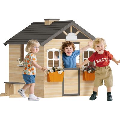 ARRIGONI Maisonnette De Jeu Pour Enfants En Bois Avec Accessoires - Publicité ARRIGONI Maisonnette De Jeu Pour Enfants En Bois Avec Accessoires - Publicité