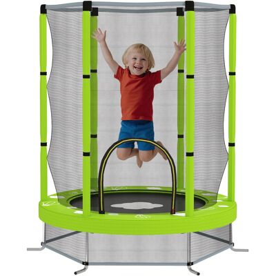 ARRIGONI Trampoline Pour Enfants Ø140 Cm Trampoline Extérieur Pour Enfants 3-6 Ans Avec Filet De Sécurité Porte Zippée Vert - Publicité ARRIGONI Trampoline Pour Enfants Ø140 Cm Trampoline Extérieur Pour Enfants 3-6 Ans Avec Filet De Sécurité Porte Zippée Vert - Publicité